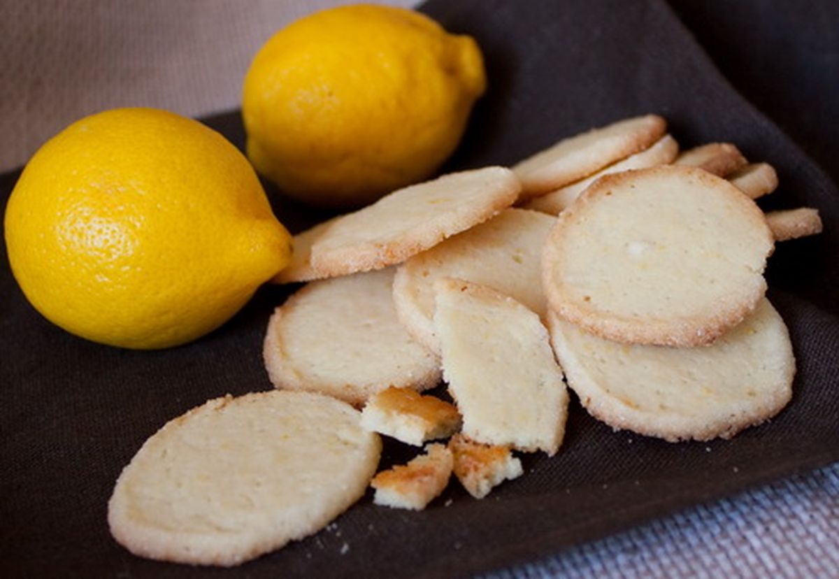 Рецепт песочного лимонного печенья