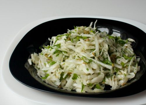 Рецепт капустного салата с каперсами
