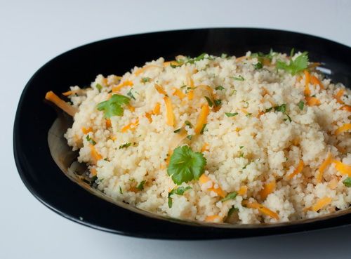 Рецепт куса-куса с морковью и кинзой