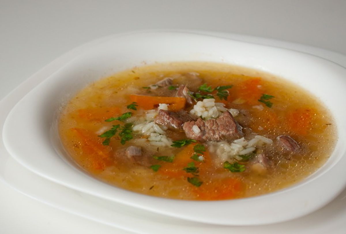 Рецепт супа из говядины с рисом
