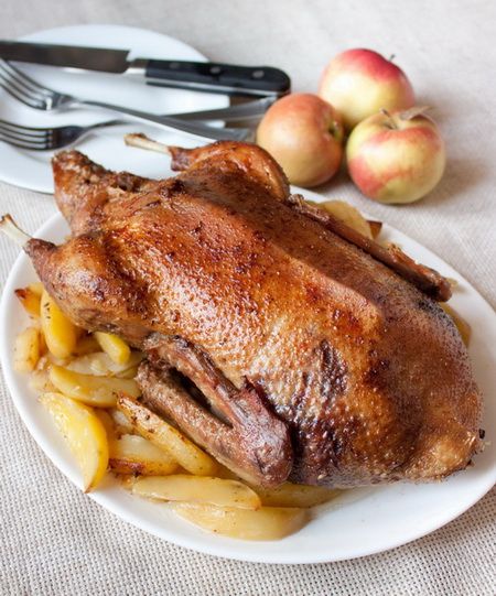 Рецепт утки с яблоками