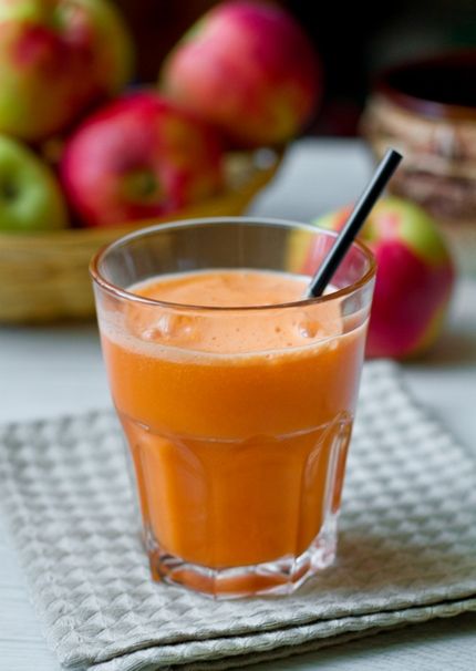 Рецепт морковно-яблочного сока с имбирем