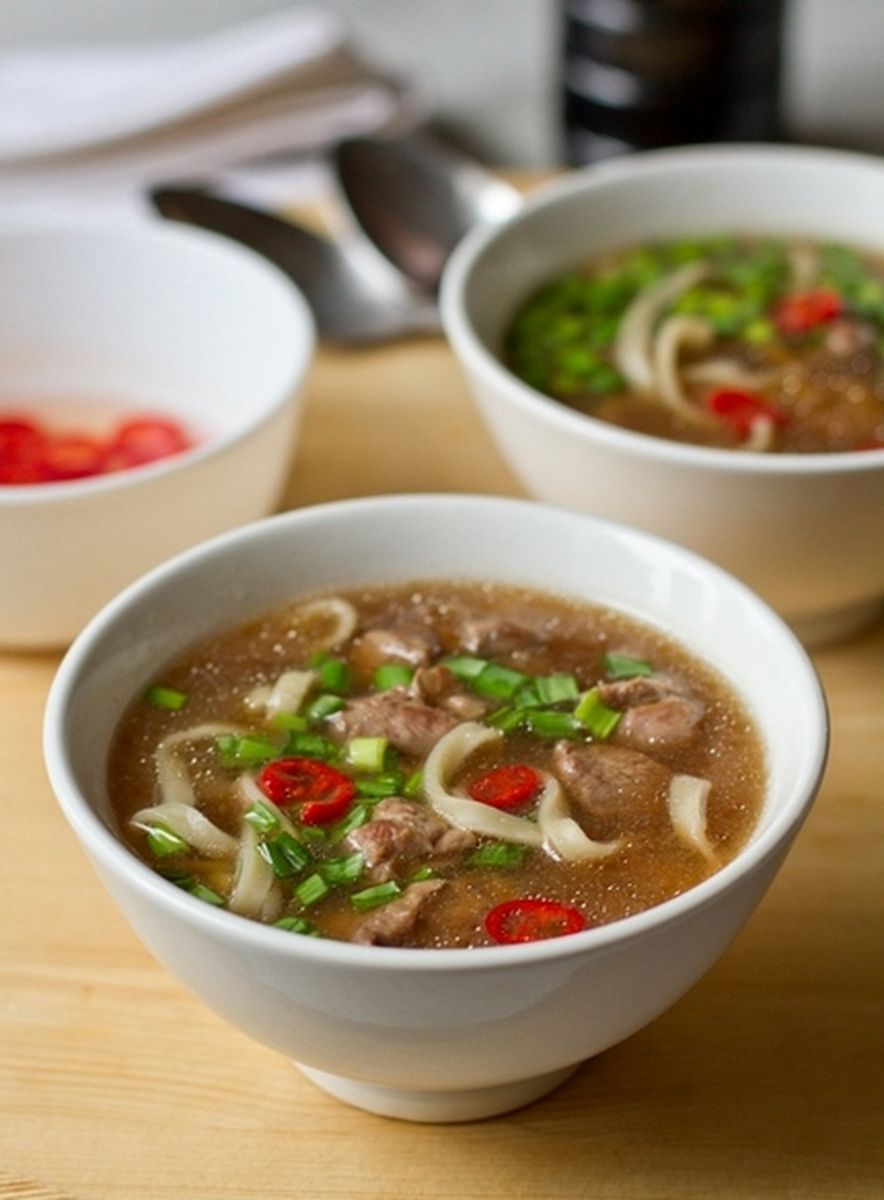 Рецепт утиного супа с лапшой в азиатском стиле