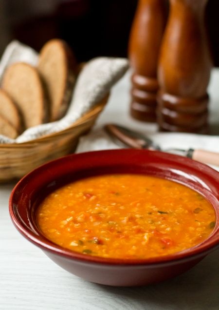 Рецепт супа из красной чечевицы с тыквой