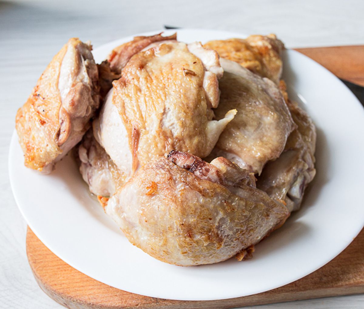 Обжариваем курицу