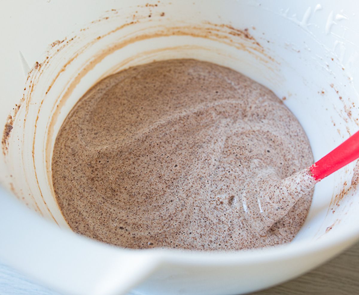 Шоколадное бисквитное тесто