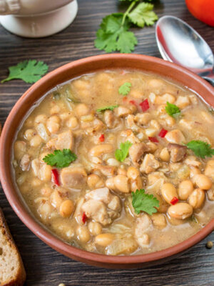Белое чили из курицы