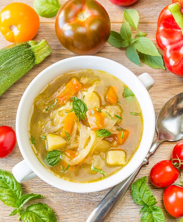 Рецепт супа из молодой капусты для худеющих