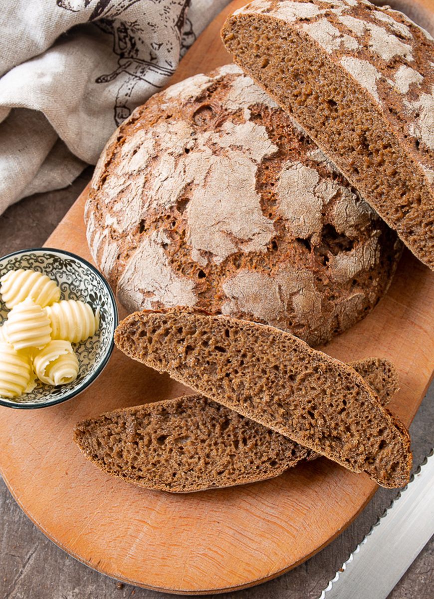 Рецепт солодового ржаного хлеба с тмином на закваске