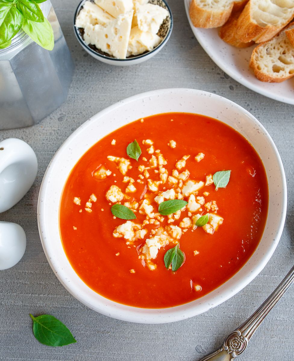 Рецепт супа-пюре из печеной тыквы и сладкого перца