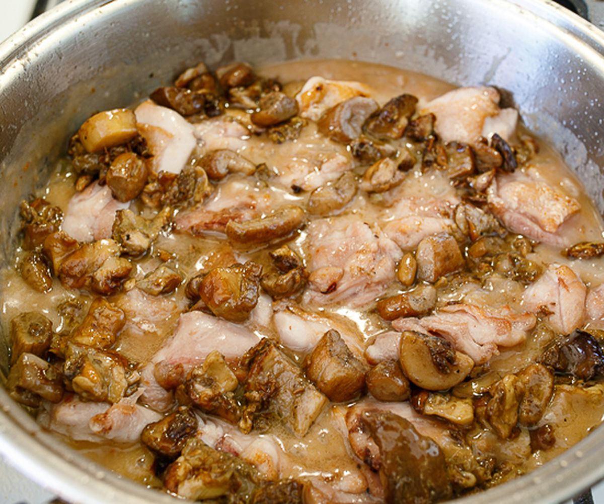 + курица и грибы