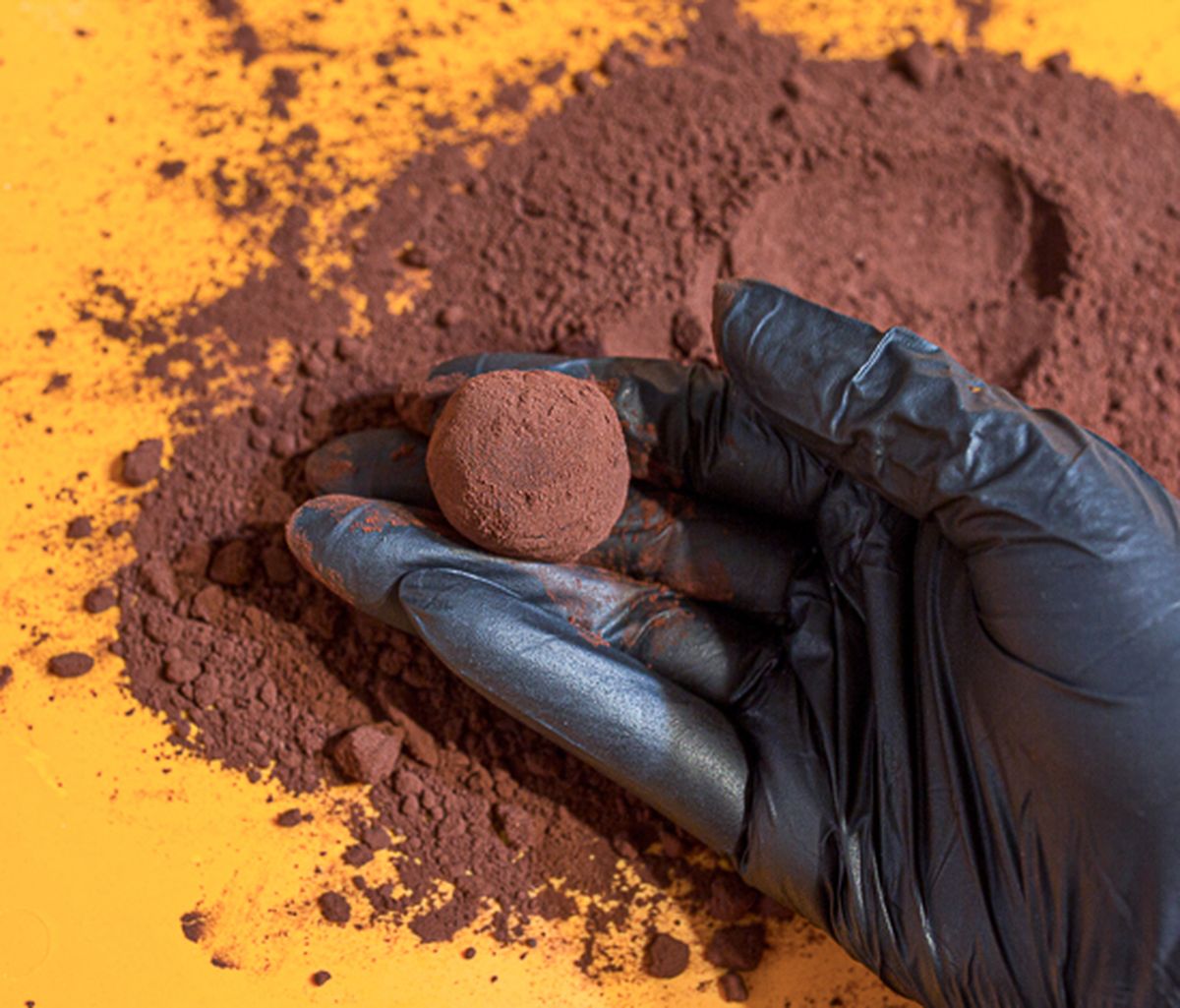 Панируем трюфели