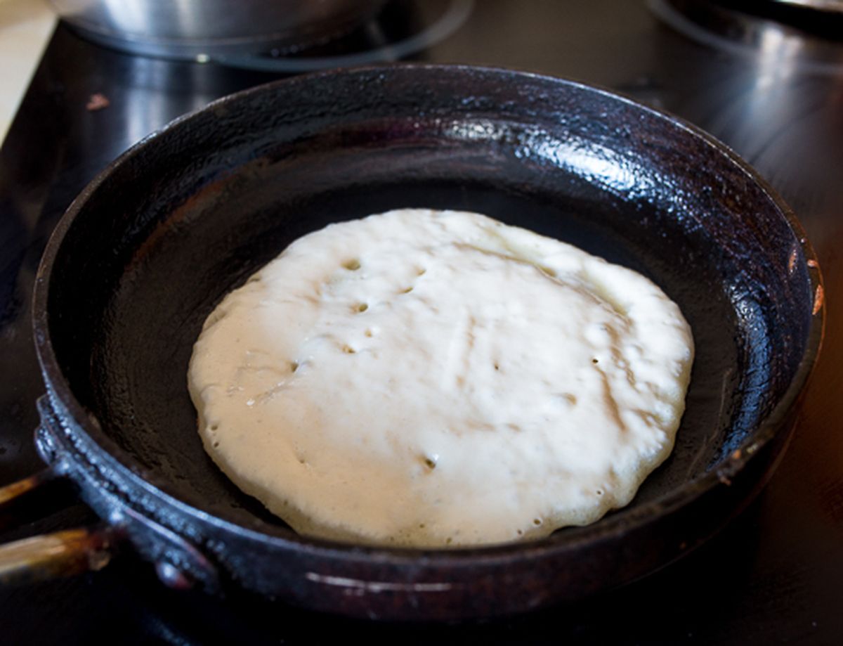 Жарим блины