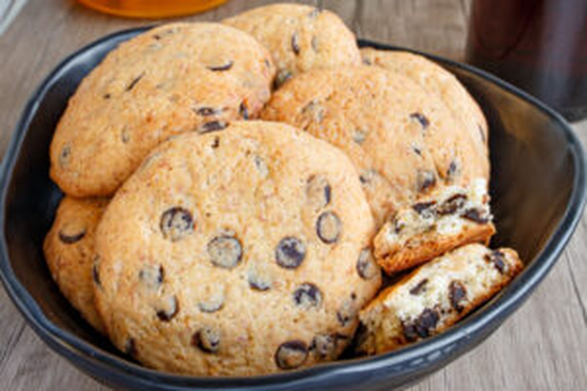 Банановое печенье с шоколадом