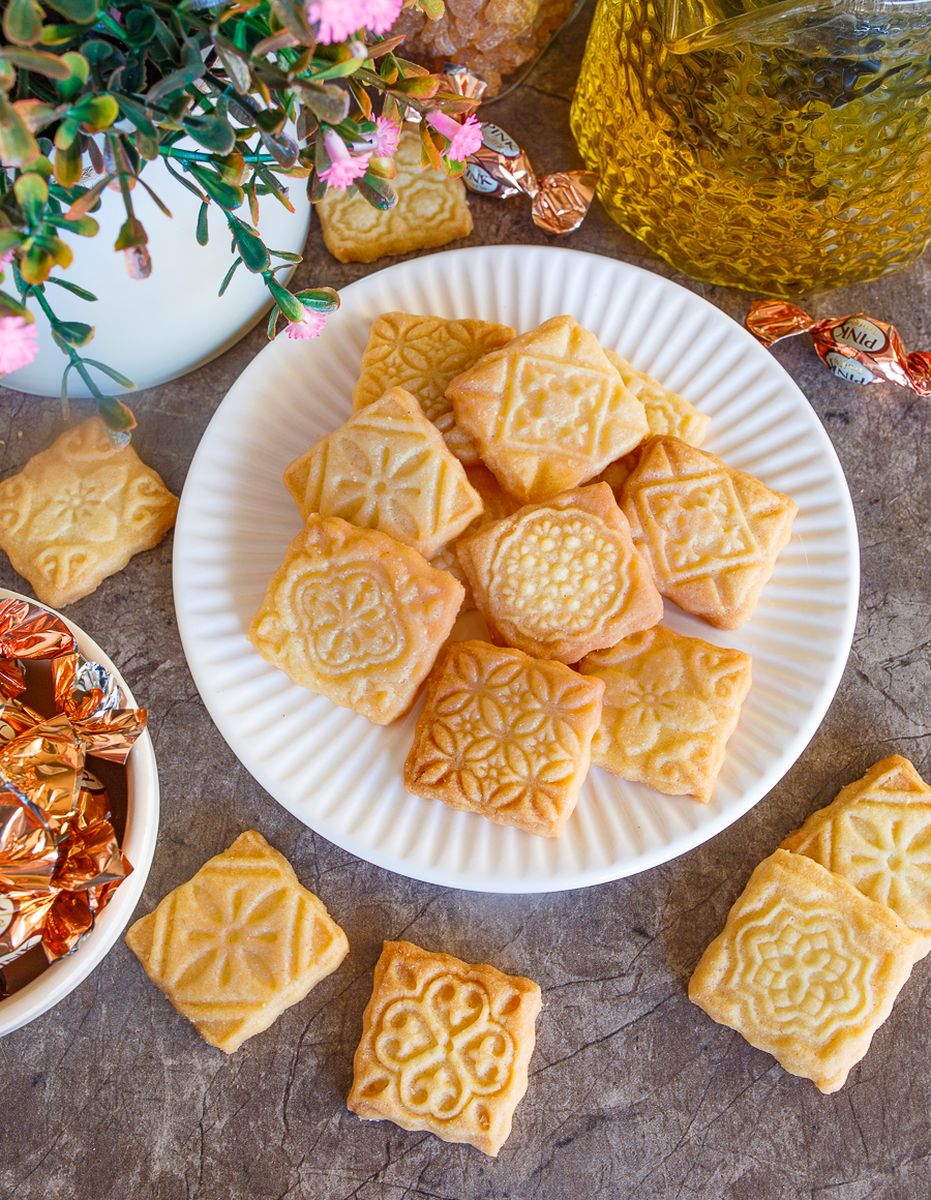 Узорчатое ванильное печенье