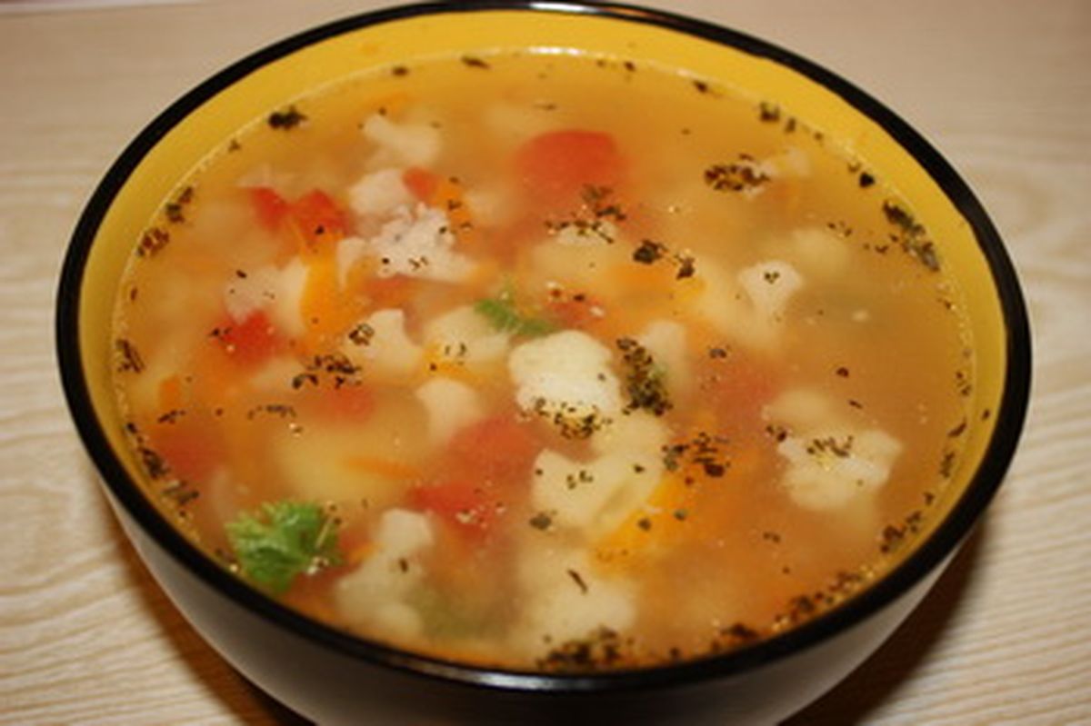 Рецепт супа с цветной капустой
