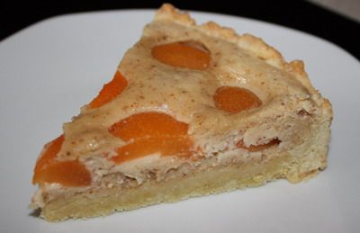 Рецепт открытого пирога с абрикосами