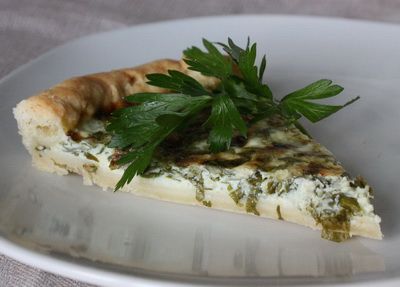 Рецепт пирога с сыром и зеленью