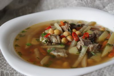 Рецепт супа из баранины с нутом