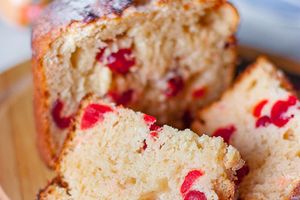 Творожный кулич с пьяной вишней