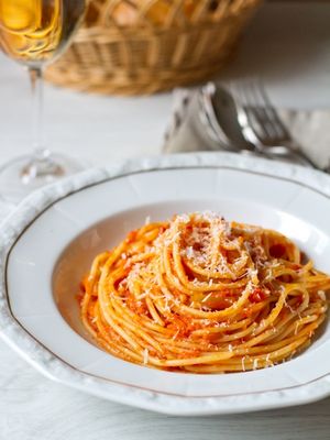 Спагетти с зимним соусом маринара