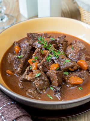 Рагу из говядины в пиве